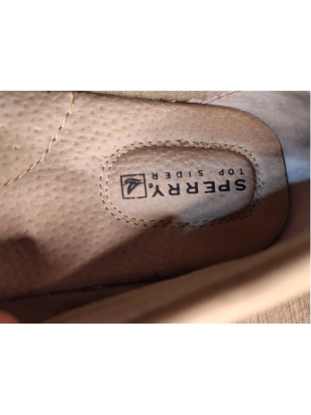 Women's Sperry Top-Sider Boat Shoes, Beige and Pink Plaid Size 7.5